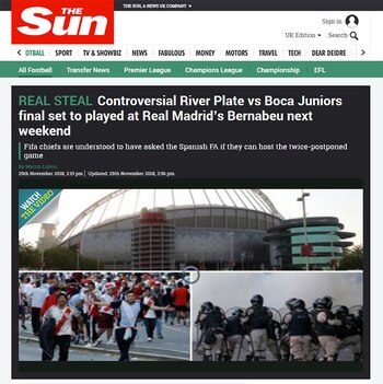 La controversial final del River-Boca