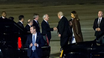 Trump arrives in Argentina for