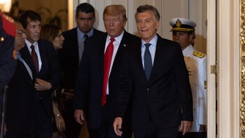 Donald Trump junto a Mauricio