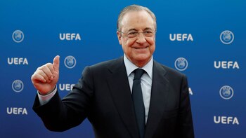 Florentino Pérez levantó el pulgar