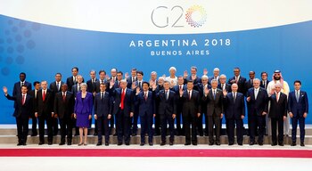Los líderes del G20 posan