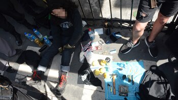 Uno de los menores detenidos