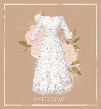 El croqui final del vestido