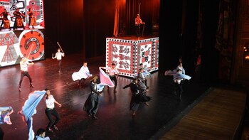 Los artistas, en escena (Foto: