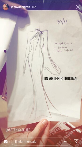 El figurín del diseño de