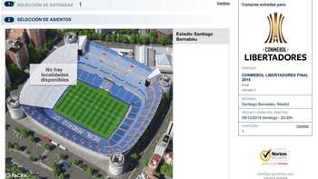 El cartel que aparece cuando