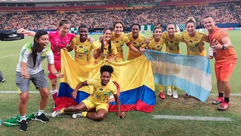 El festejo con la bandera