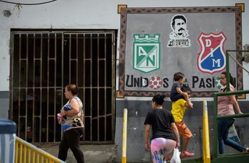 Vecinos del barrio Pablo Escobar