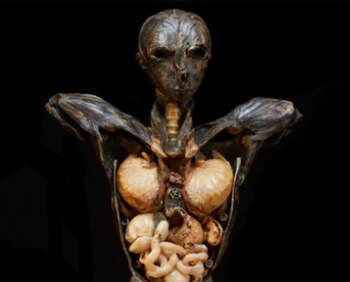 Parte de la escultura del