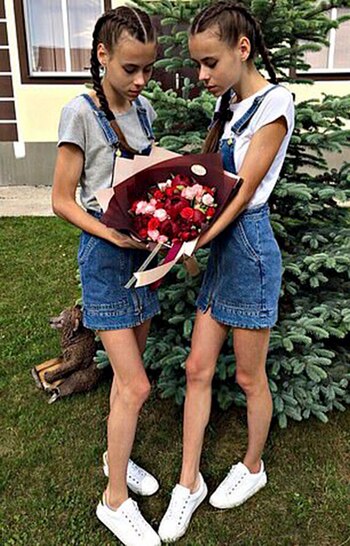 Dasha y Masha apenas comían