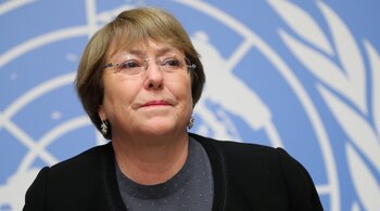 Michelle Bachelet, en una conferencia