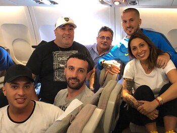 Darío Benedetto con su familia