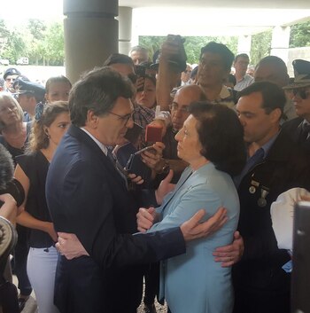 Claudio Avruj durante la ceremonia