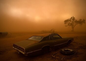 Tormenta de arena Ralls, Texas