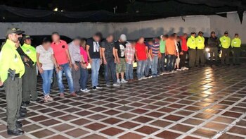 En total fueron 27 capturados