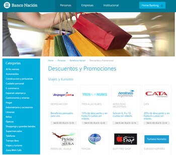 La banca oficial también ofrece