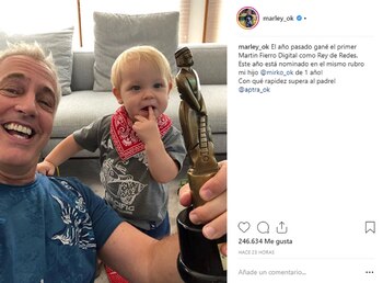 Así celebró Marley la nominación