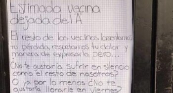 El mensaje explicaba que los