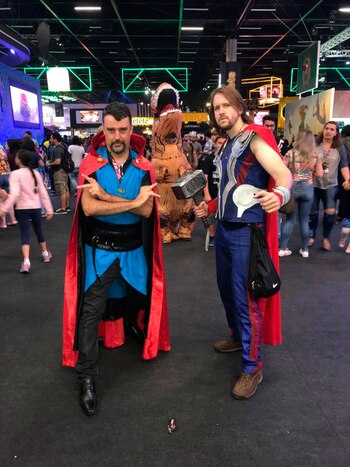 Rodrigo y Jeferson, locales, recreando