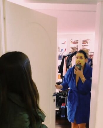 Así estaba Wanda cuando recibió