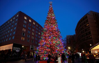 BERLÍN, ALEMANIA. En Marlene-Dietrich-Platz, un