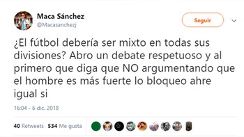 El mensaje de Macarena Sánchez