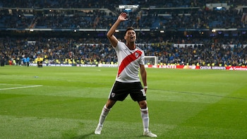 Gonzalo Martinez festeja su gol