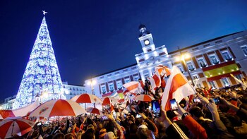 La celebración de los hinchas