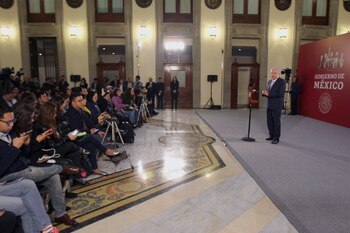 En su conferencia de prensa