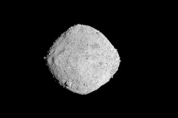 El asteroide Bennu en una