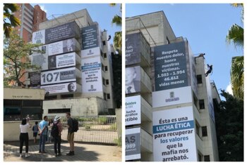 Algunos turistas que llegaron a