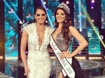 Lupita Jones y Andrea Toscano.