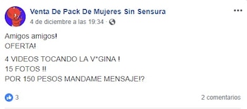 Captura de Pantalla de Facebook