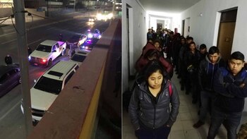 Los migrantes permanecían retenidos en