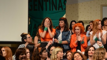 La emoción de Thelma Fardin