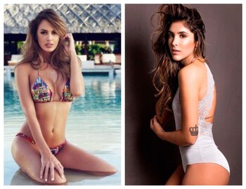 La modelo Shannon de Lima y la empresaria y deportista Daniela Ospina.