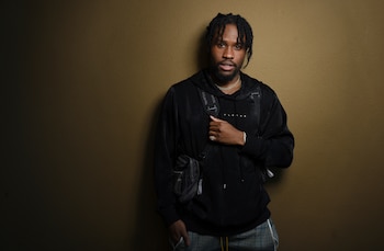 Shameik Moore de la película “Spider-man: Into the Spider-Verse” posa para un retrato en el Hotel Four Seasons en Los Angeles en una fotografía del 30 de noviembre de 2018. (Foto Chris Pizzello/Invision/AP)