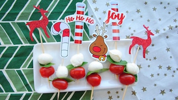 Muzzarella o queso boccocino, albahaca