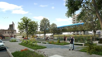 Proyección viaducto San Martín