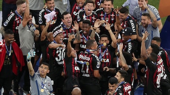 La celebración de Atlético Paranaense,