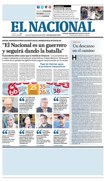 La portada de la última