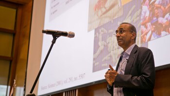 Venkatraman “Venki” Ramakrishnan visitó Buenos