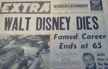 Portada del diario que anunció