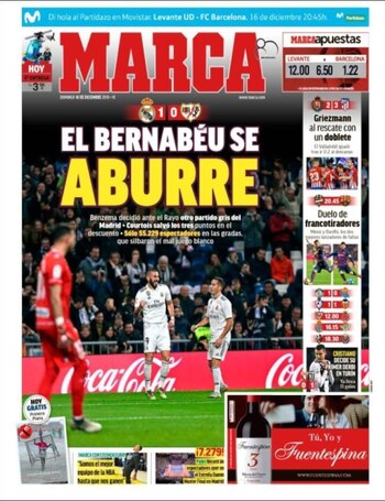 La portada de Marca