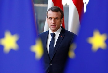 El presidente francés Emmanuel Macron