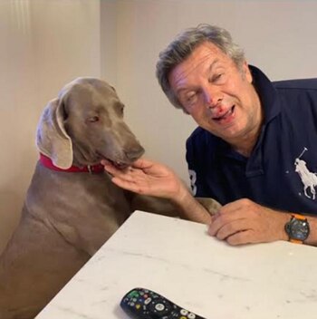 Mauricio D’Alessandro y su mascota