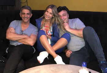 Luisa Drozdek con Pablo Echarri