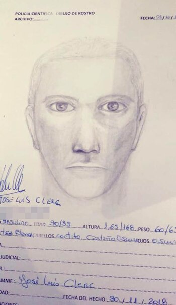 El identikit de Villagrán hecho