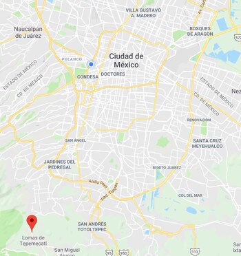 La zona del Ajusco, al