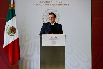El canciller mexicano, Marcelo Ebrard,